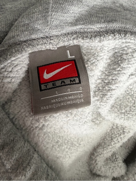 Nike Gray Florida State Crewneck Hoodie with Red Lettering - Picture 8 of 8